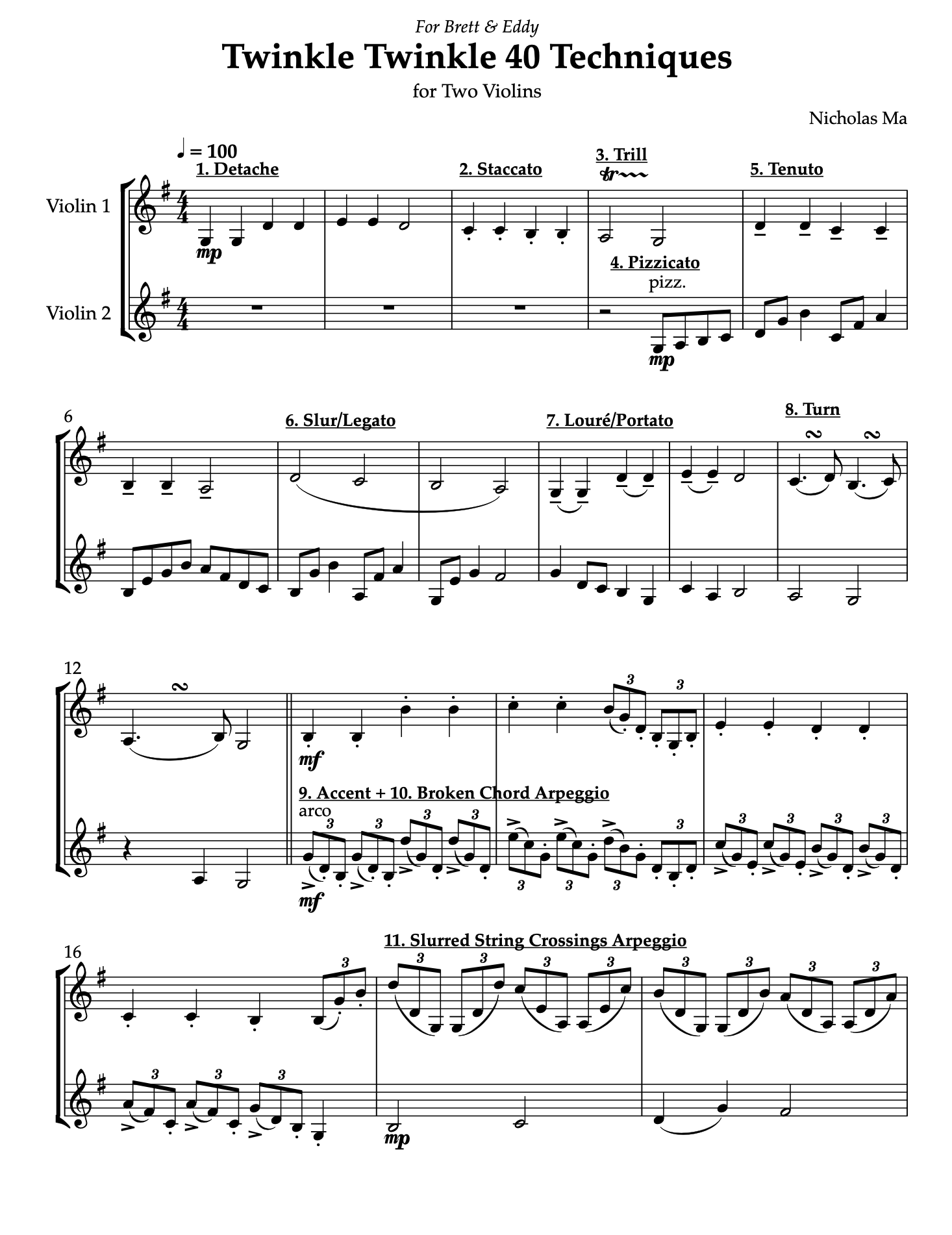 Twinkle Twinkle Little Stars in 40 Techniques [Sheet Music]